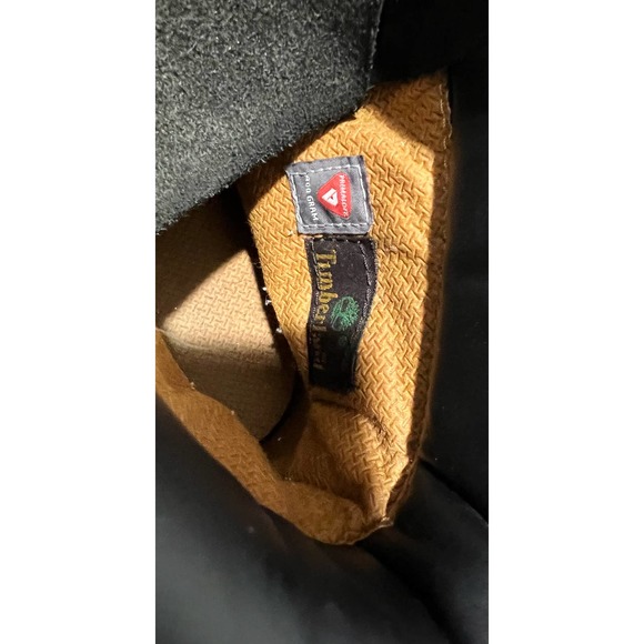 Mens Black Timberland Nubuck Leather Boots Size 9.5 - Picture 5 of 5